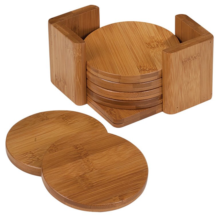 Bamboo Coaster Set