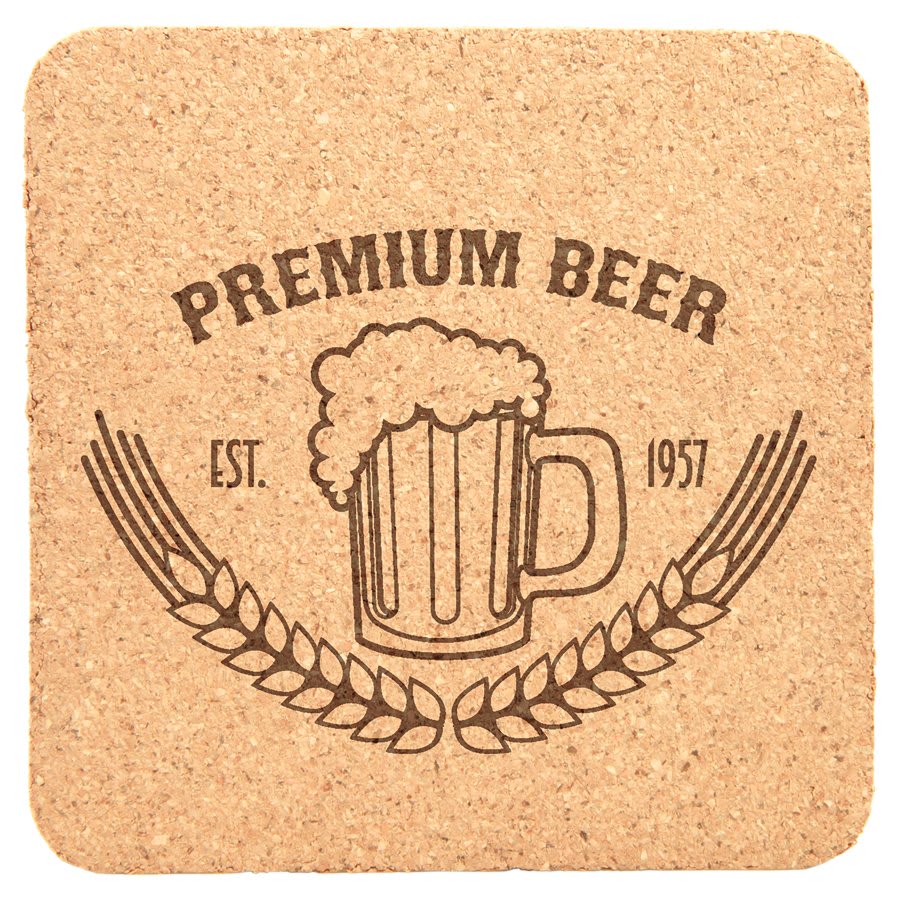 Square Cork Coasters
