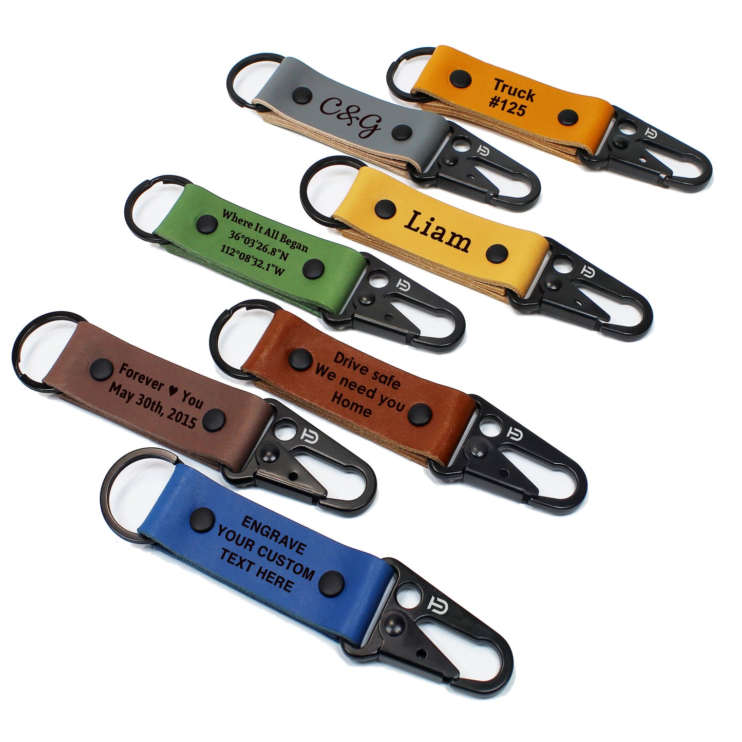 Leather Carabiner Keychain