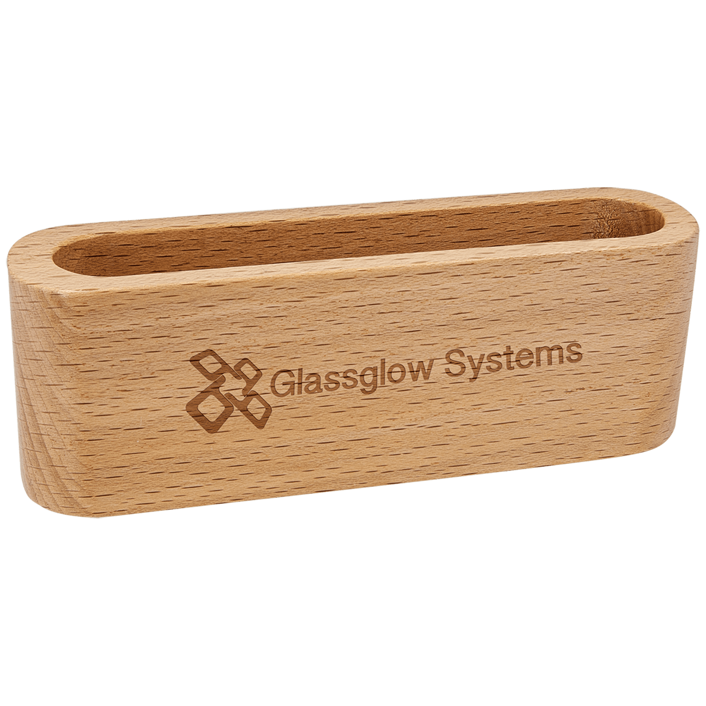 Beech Wood Business Card Holder