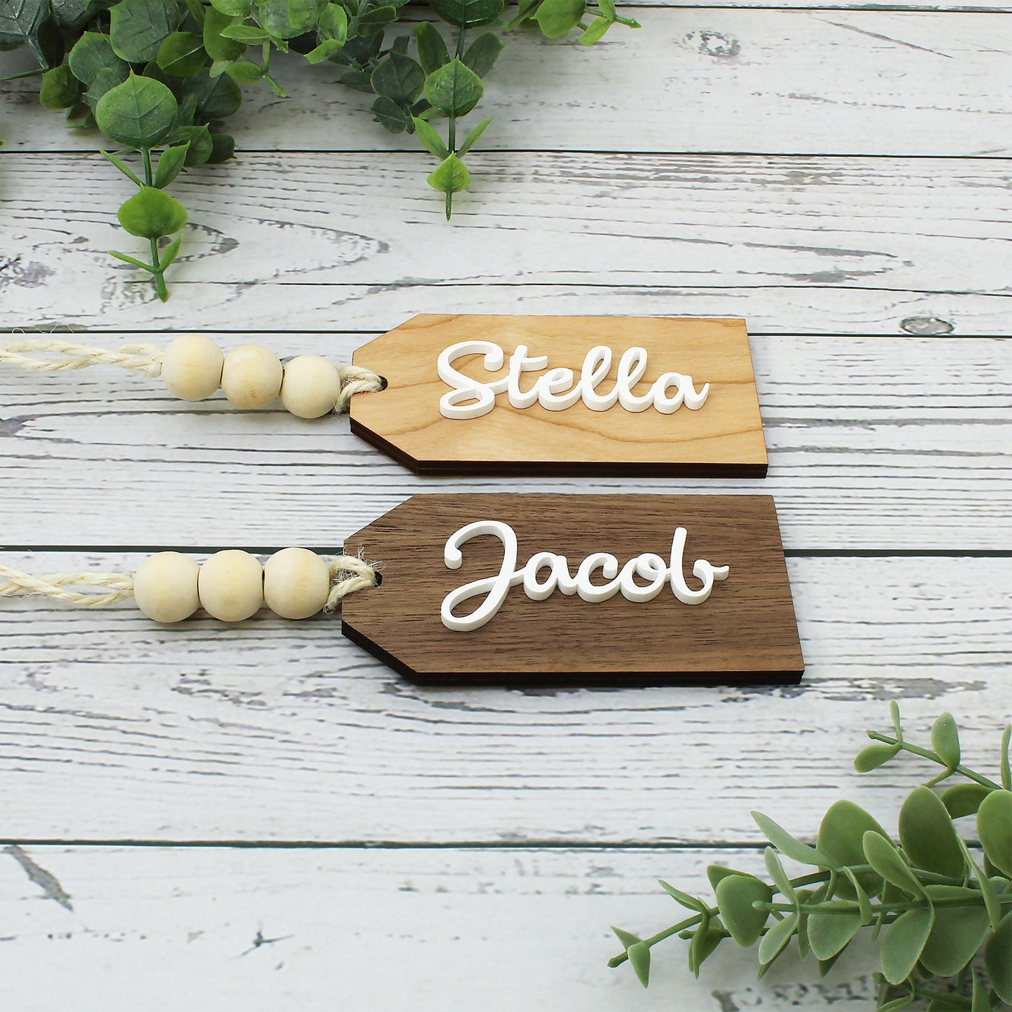Wood Gift Name Tag