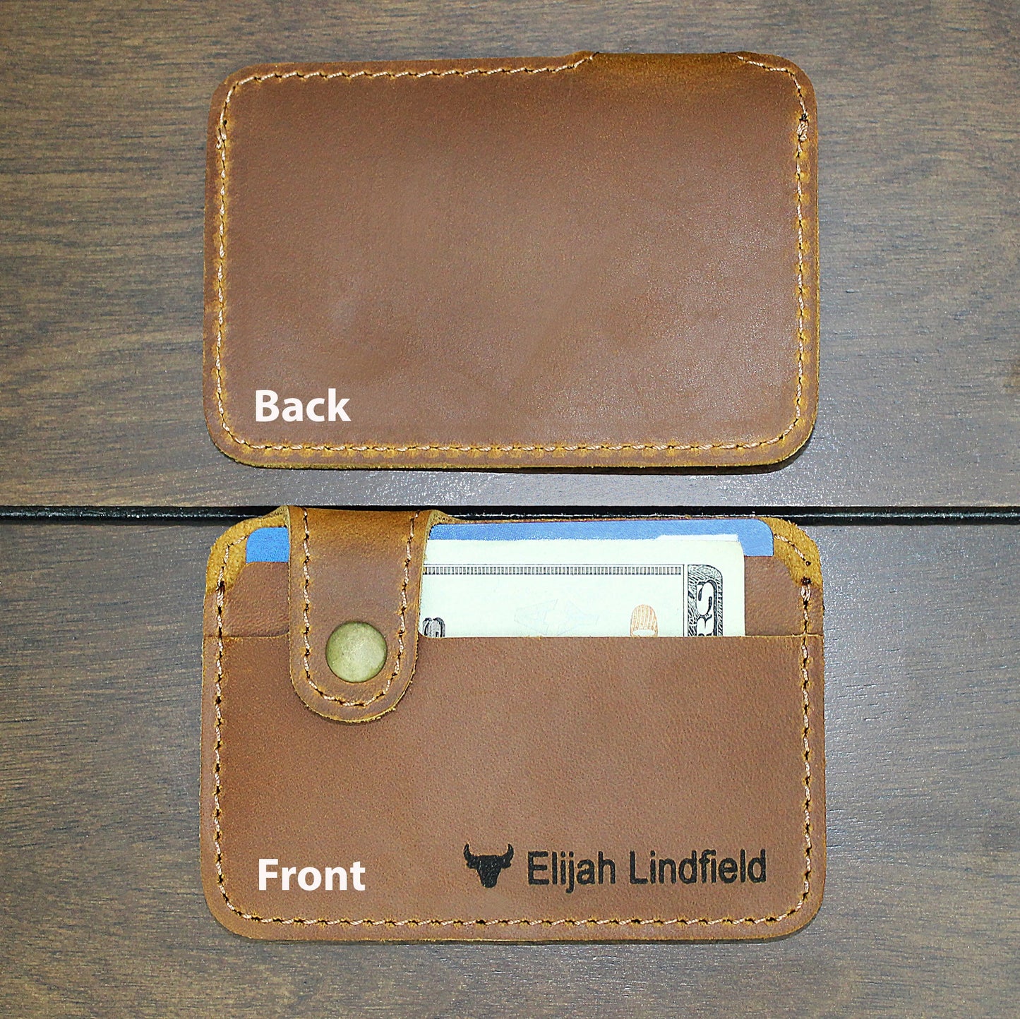 Leather Snap Wallet