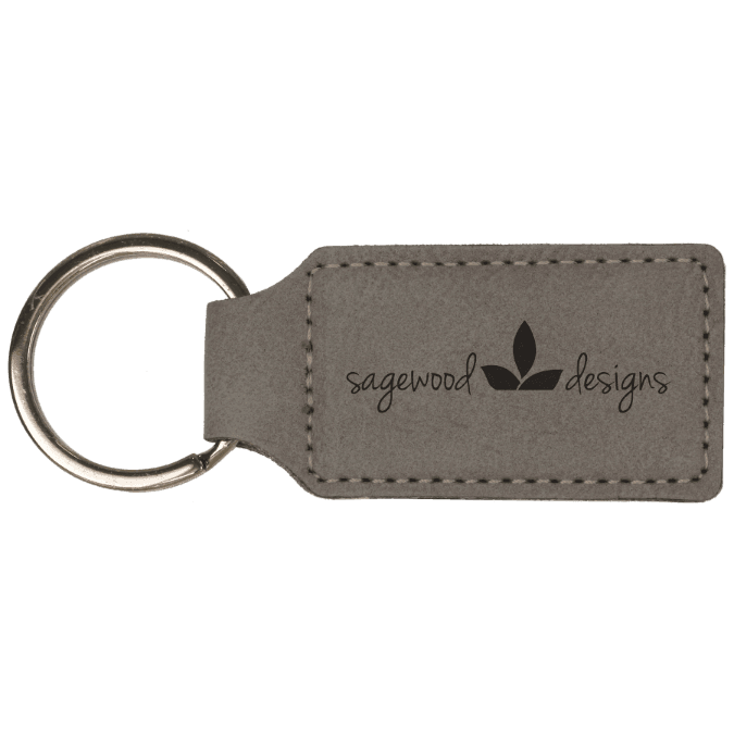 Leatherette Keychain Rectangle