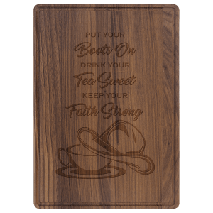 13 3/4" x 9 3/4" Walnut Cutting Board