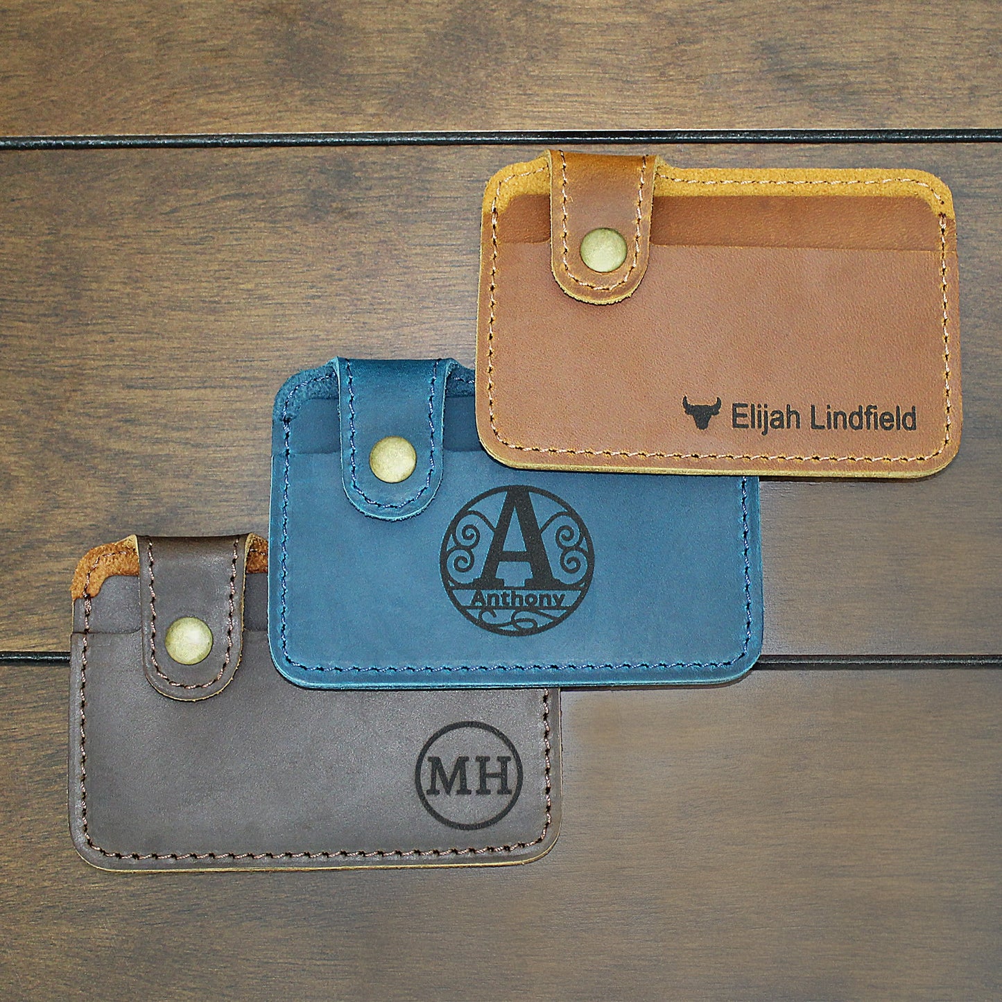 Leather Snap Wallet