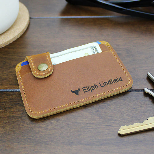 Leather Snap Wallet