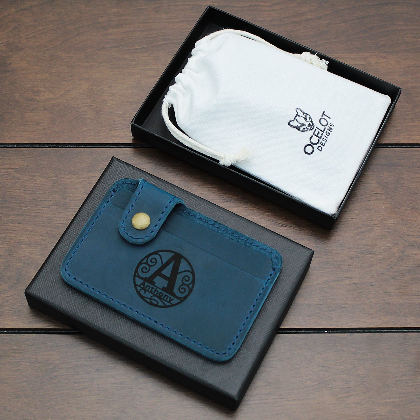 Leather Snap Wallet