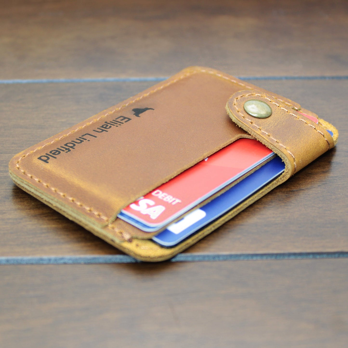 Leather Snap Wallet