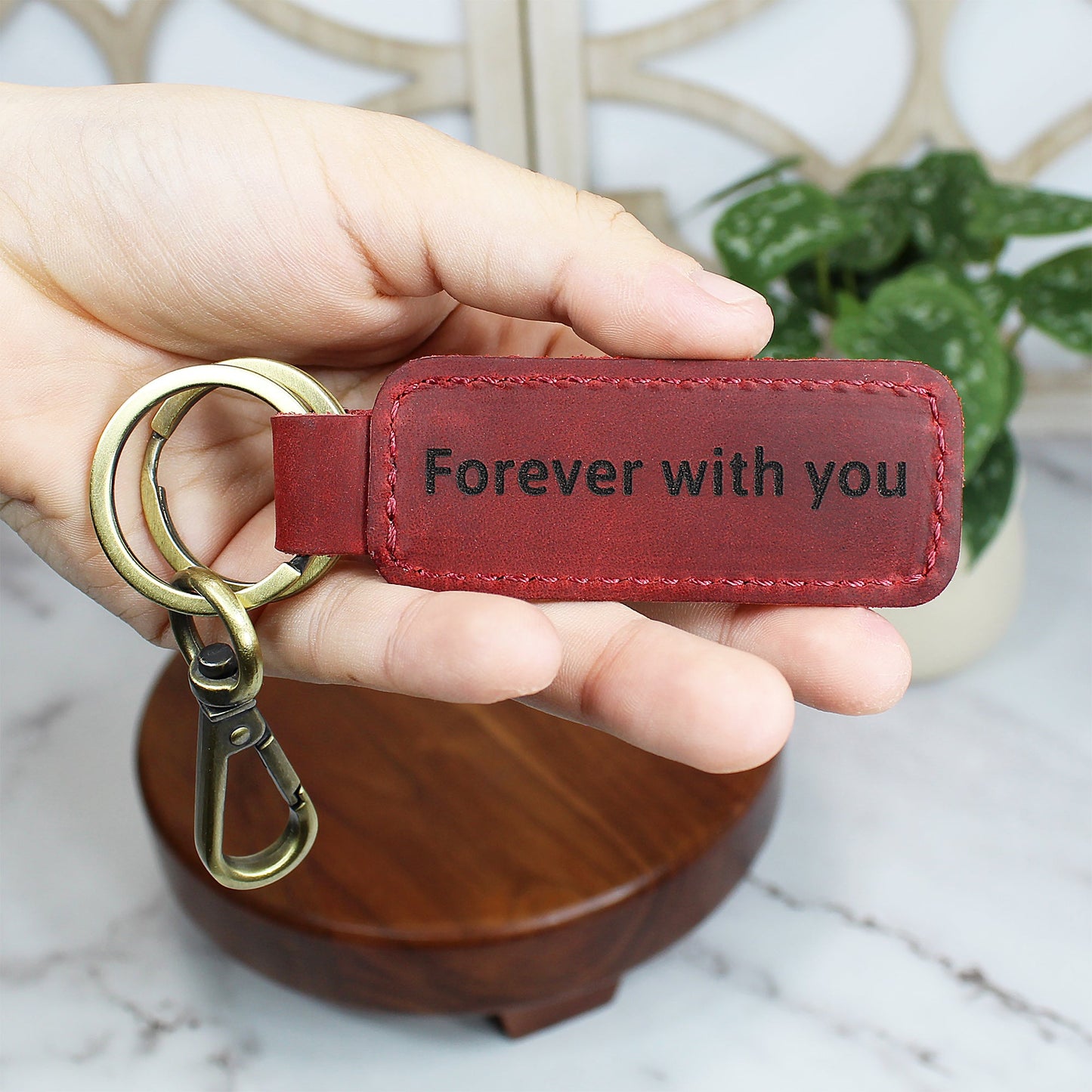 Leather Keychain