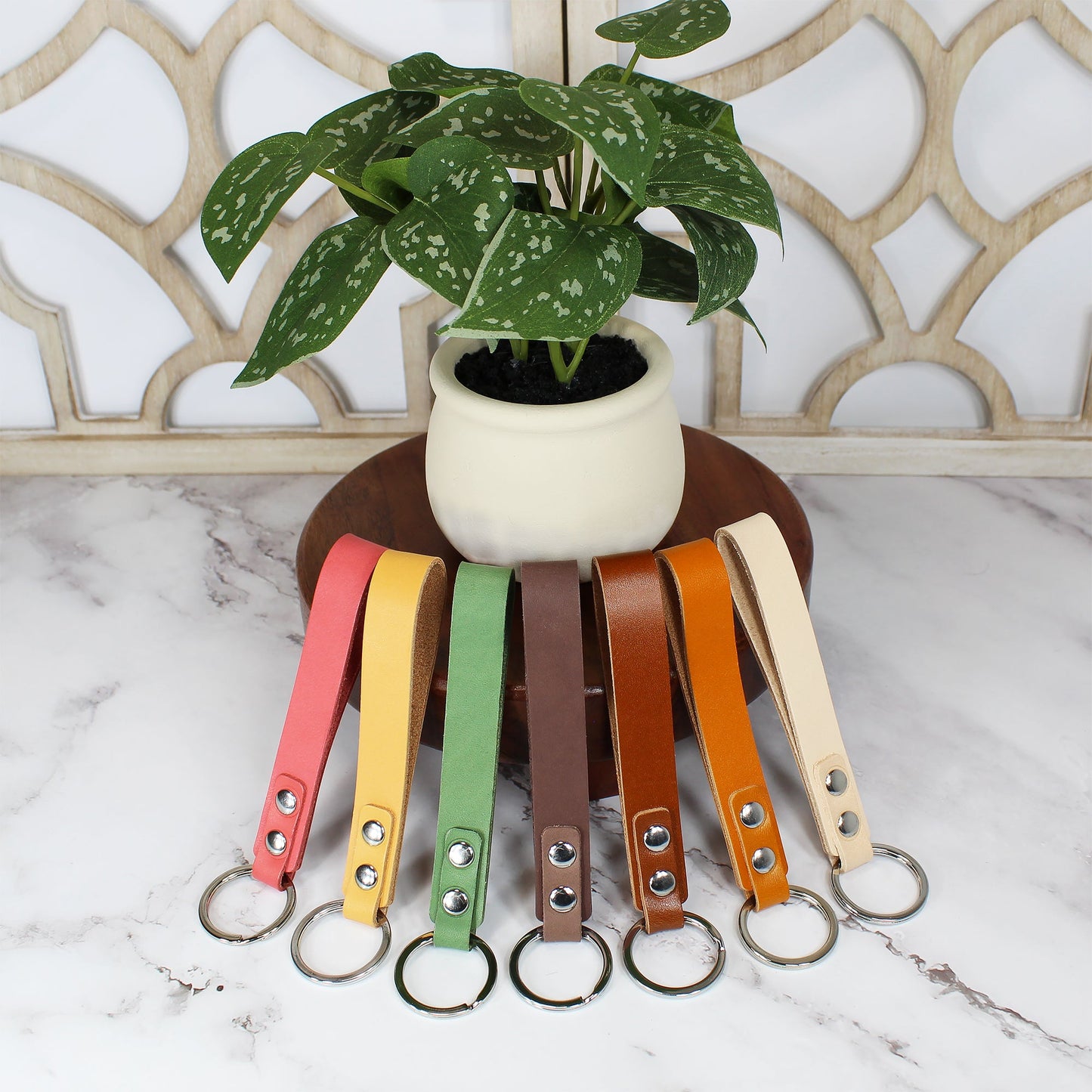 Leather Strap Keychain