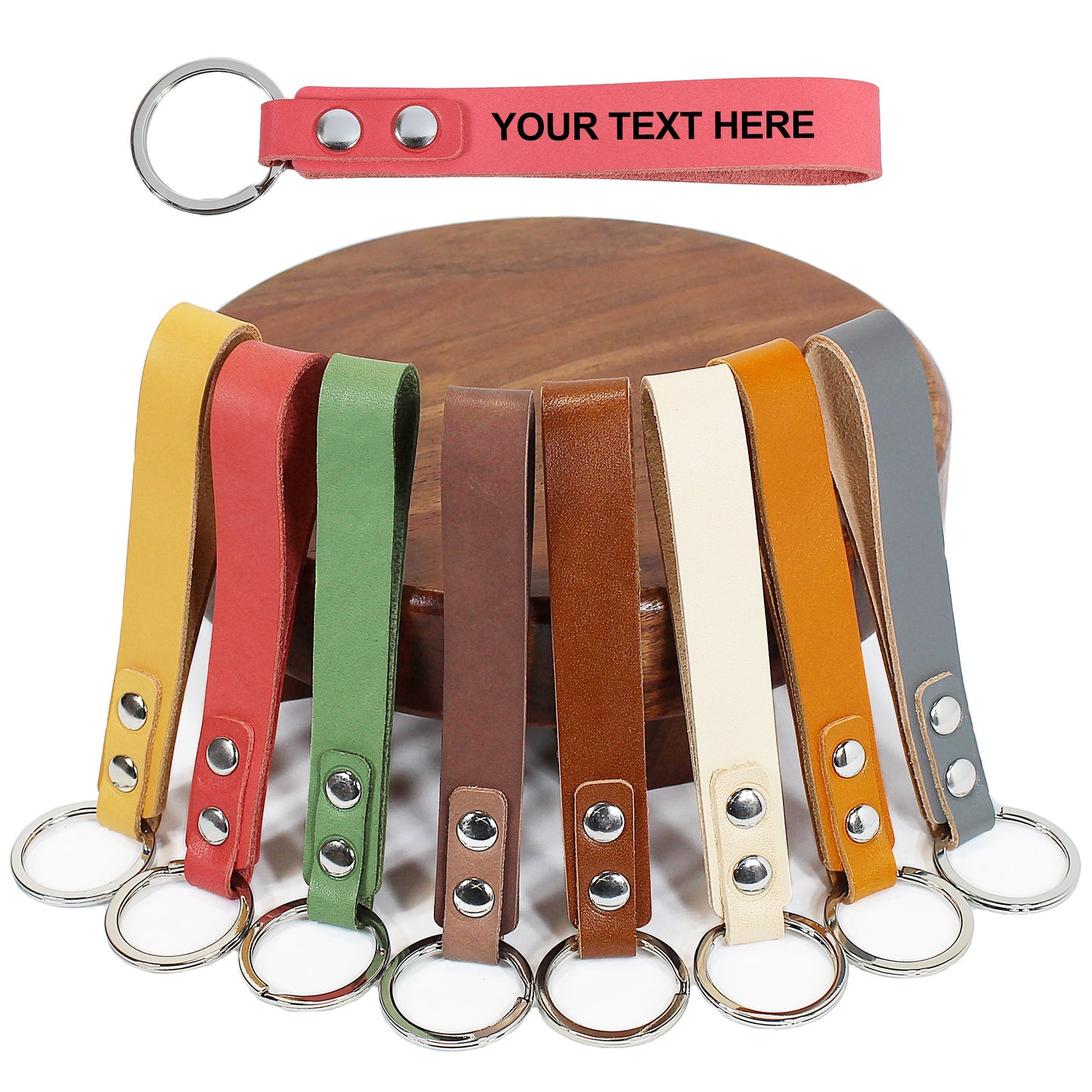 Leather Strap Keychain