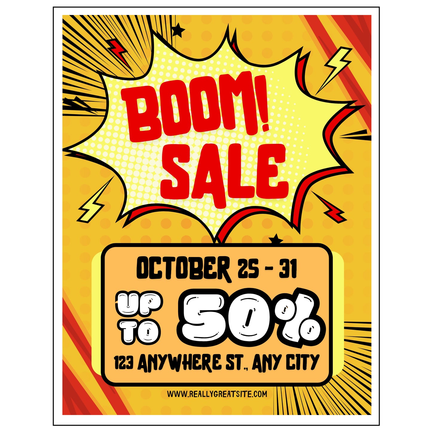 Same-day flyer printing with vibrant full-color design